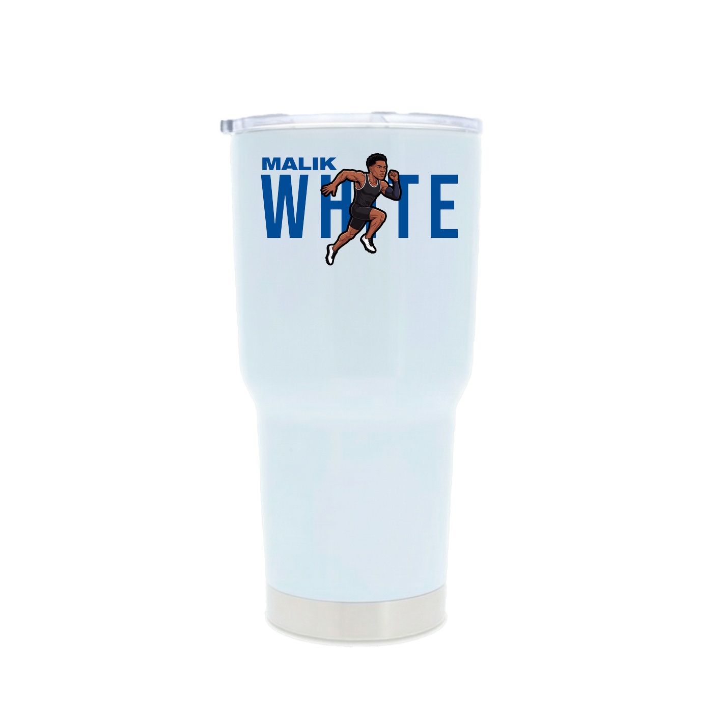 30oz Stainless Steel Tumbler — Player Name in White