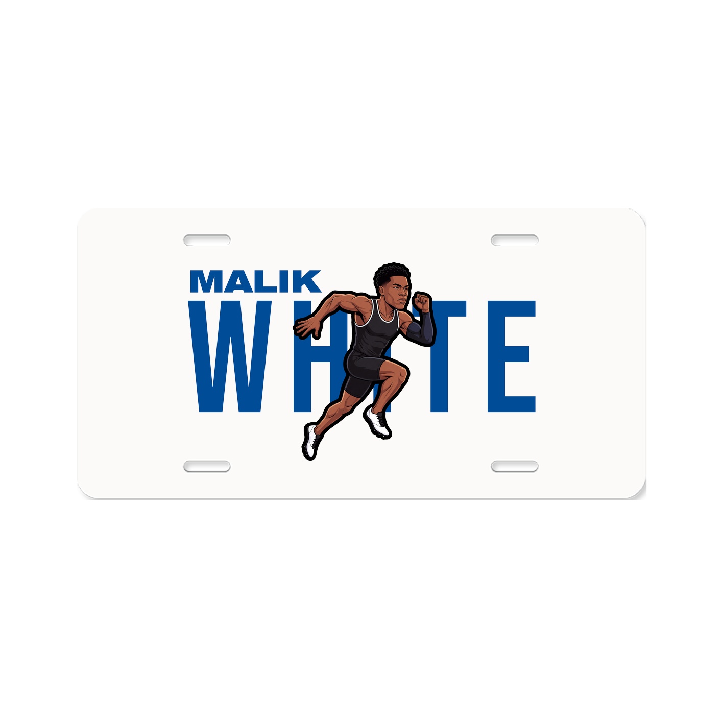 License Plate — Player Name in Classic