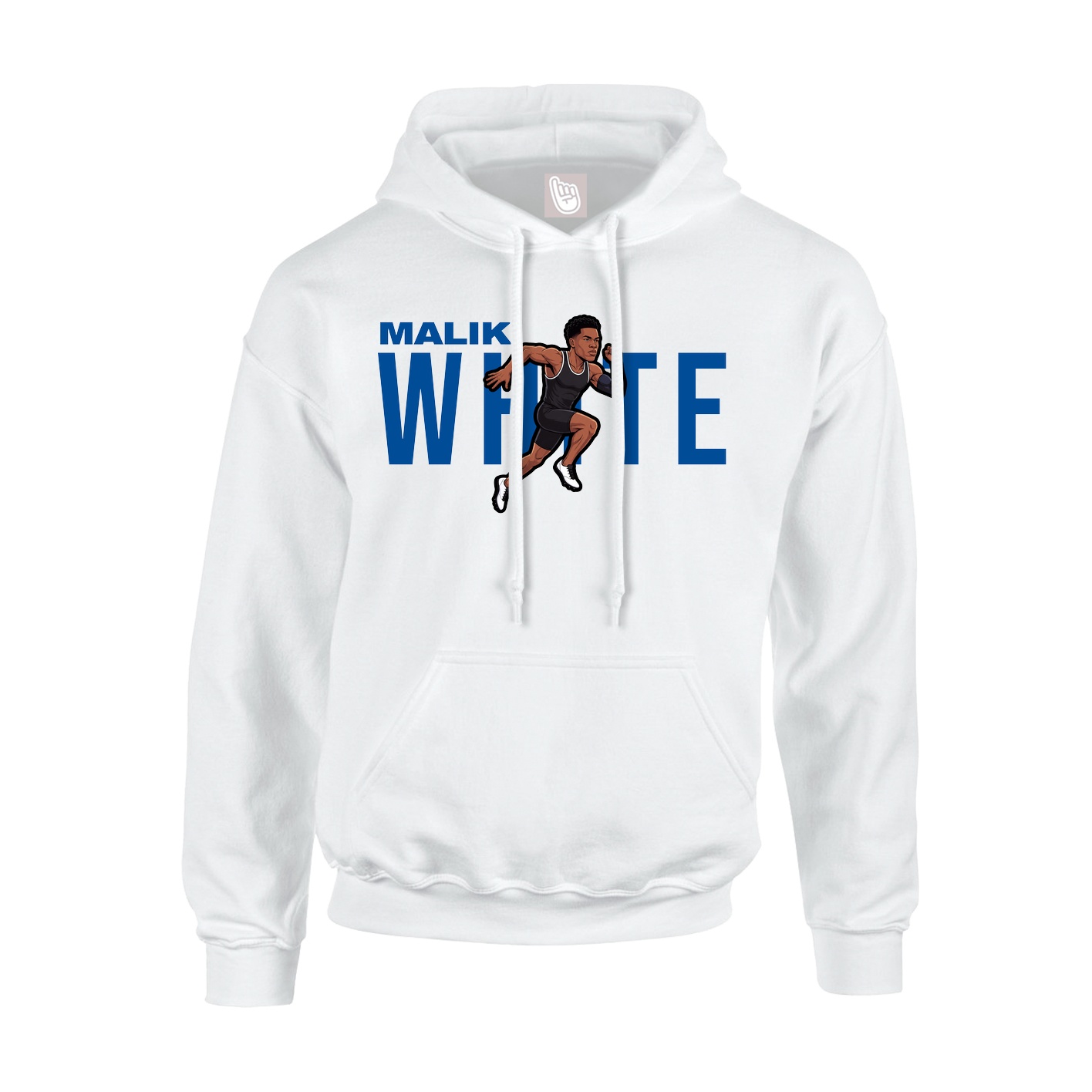 Youth Hoodie — Player Name in White