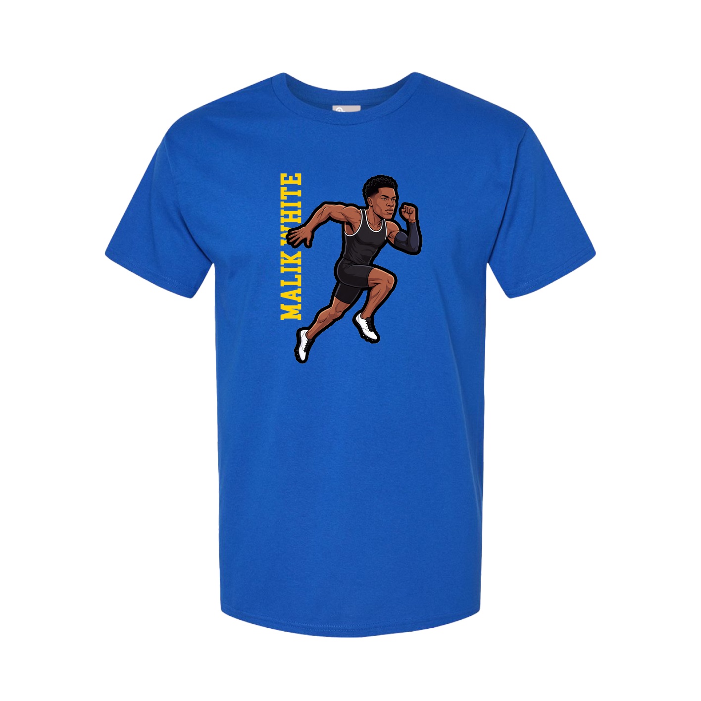 Tee — Name Vertical in Royal