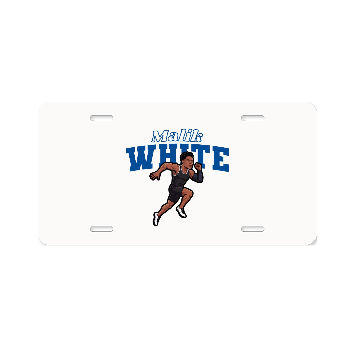 License Plate — Name Arch in Classic
