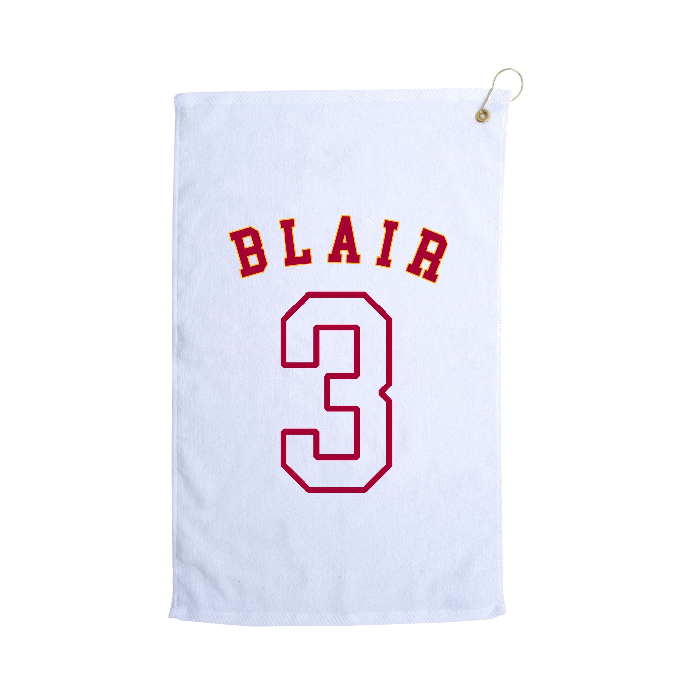 Golf Towel — Shirsey Arch in White
