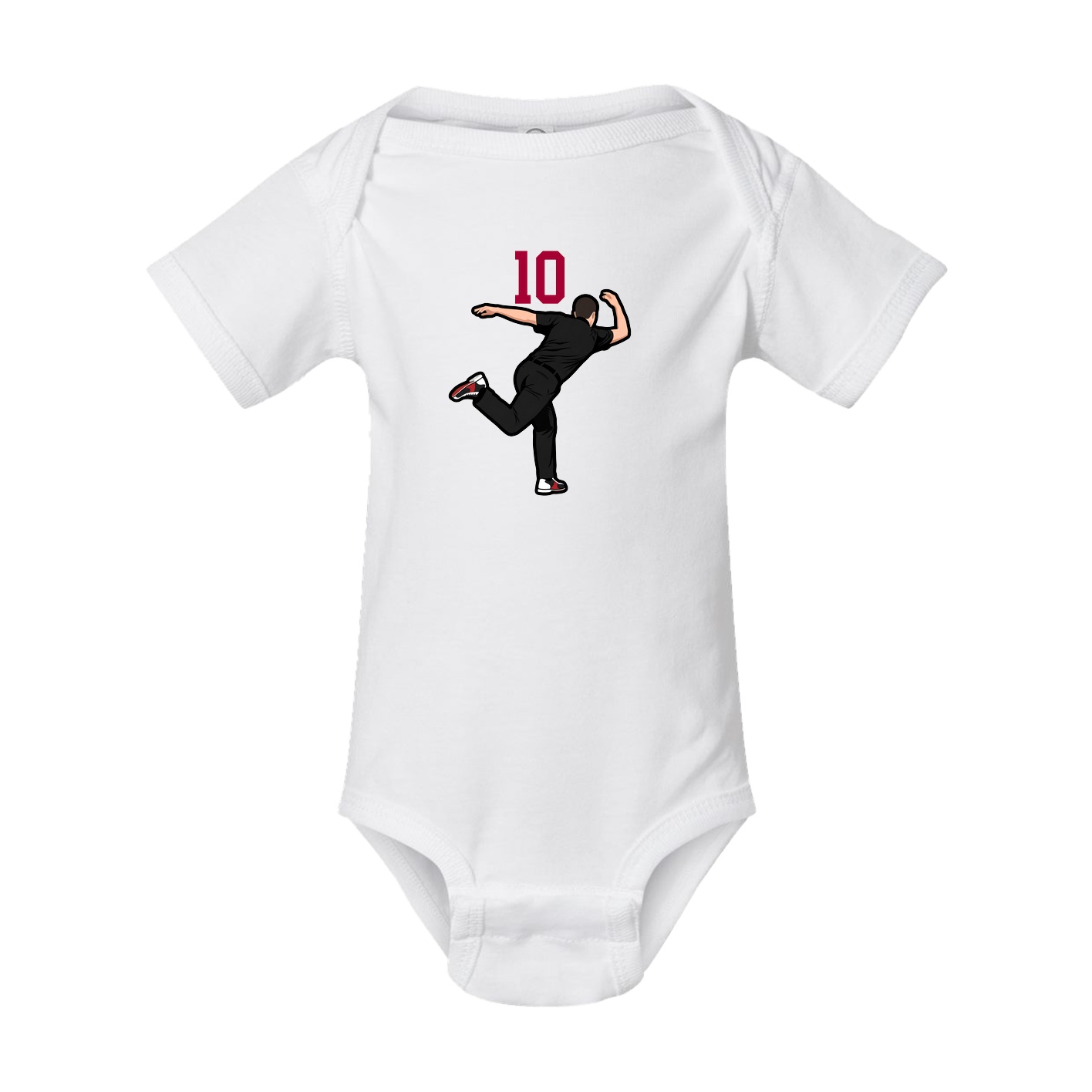 Baby Onesie — Number Top in White