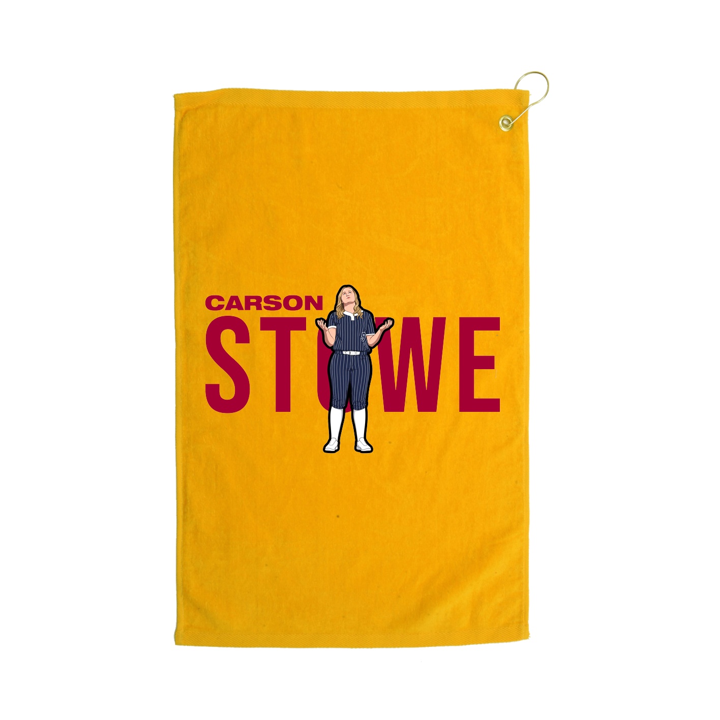 Golf Towel — Player Name in Gold