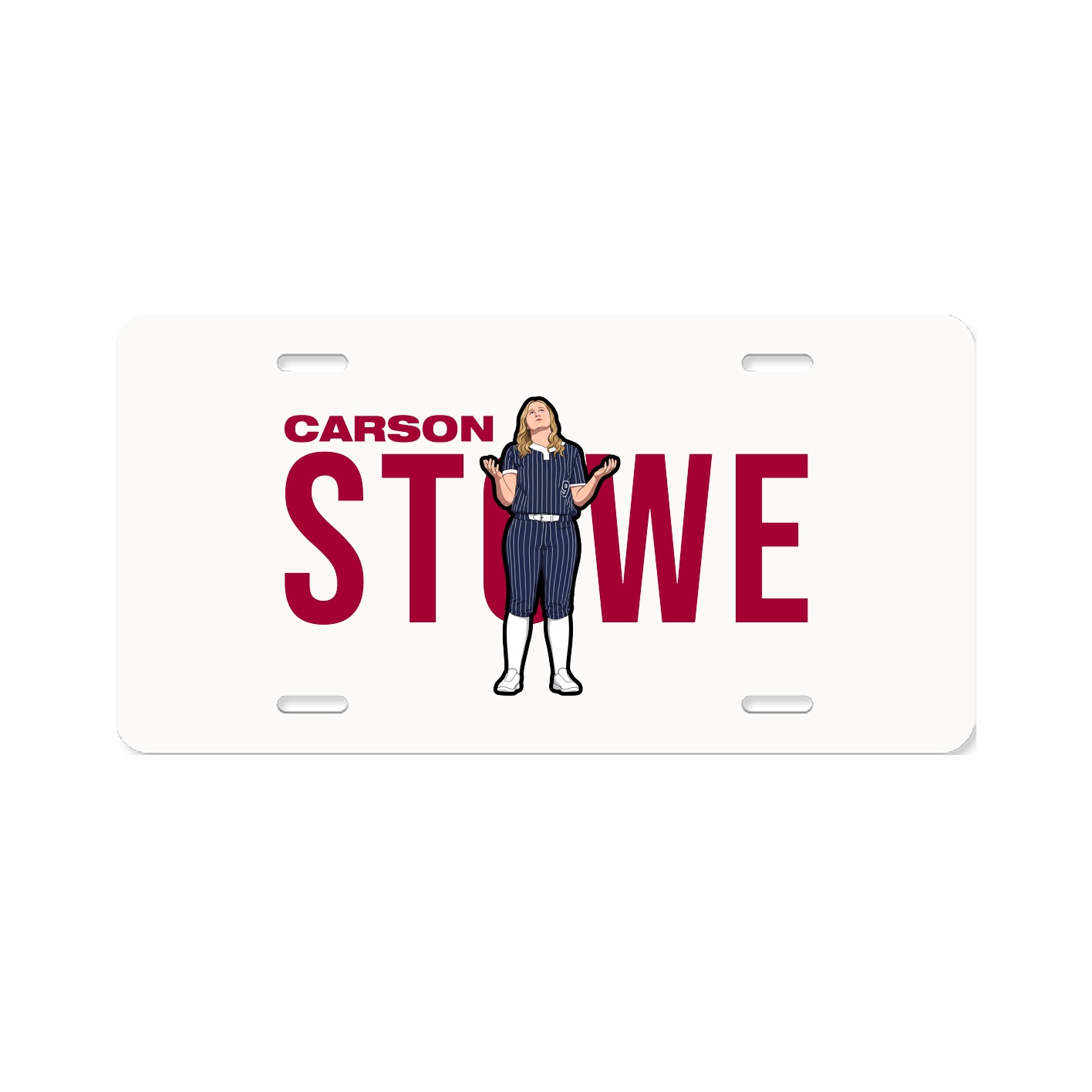 License Plate — Player Name in Classic