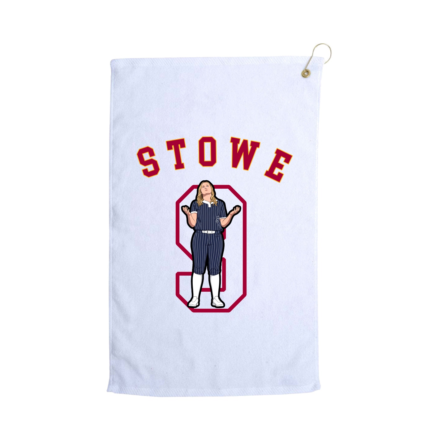 Golf Towel — Shirsey Arch in White