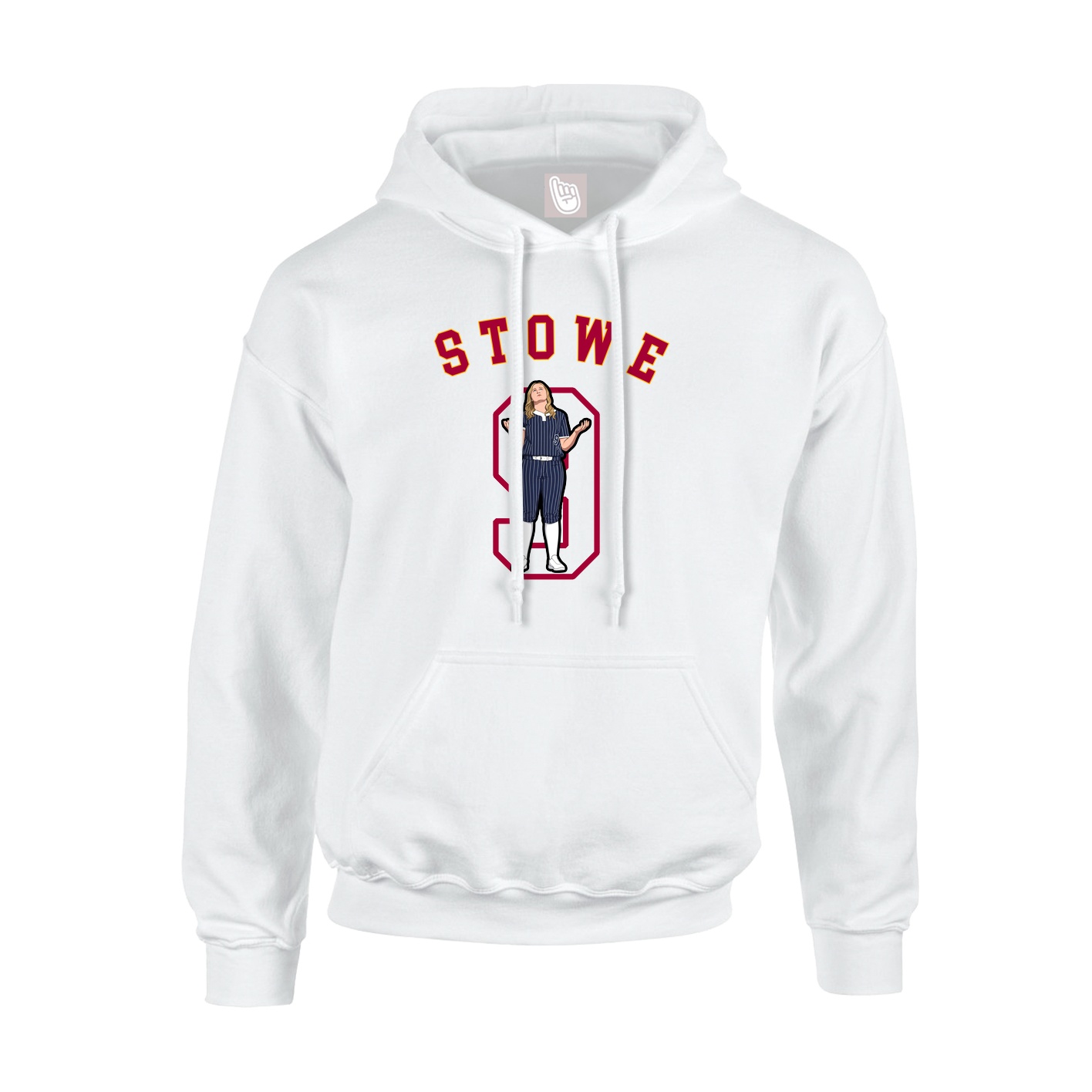 Youth Hoodie — Shirsey Arch in White