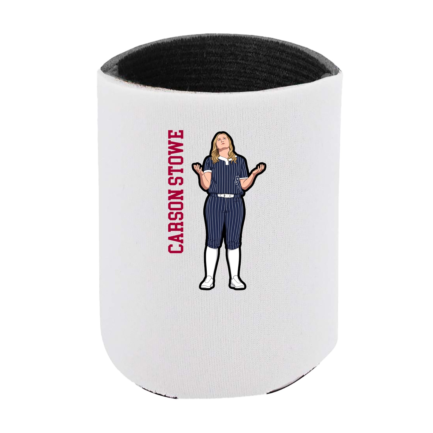Can Holder — Name Vertical in White