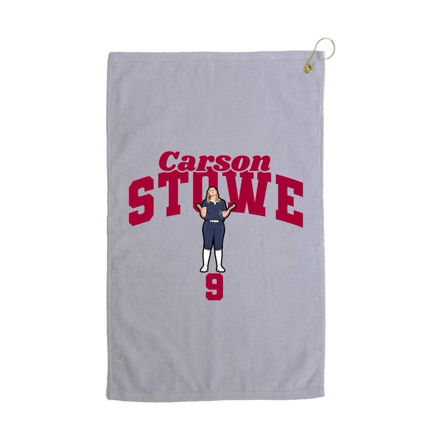 Golf Towel — Signature Arch in Grey