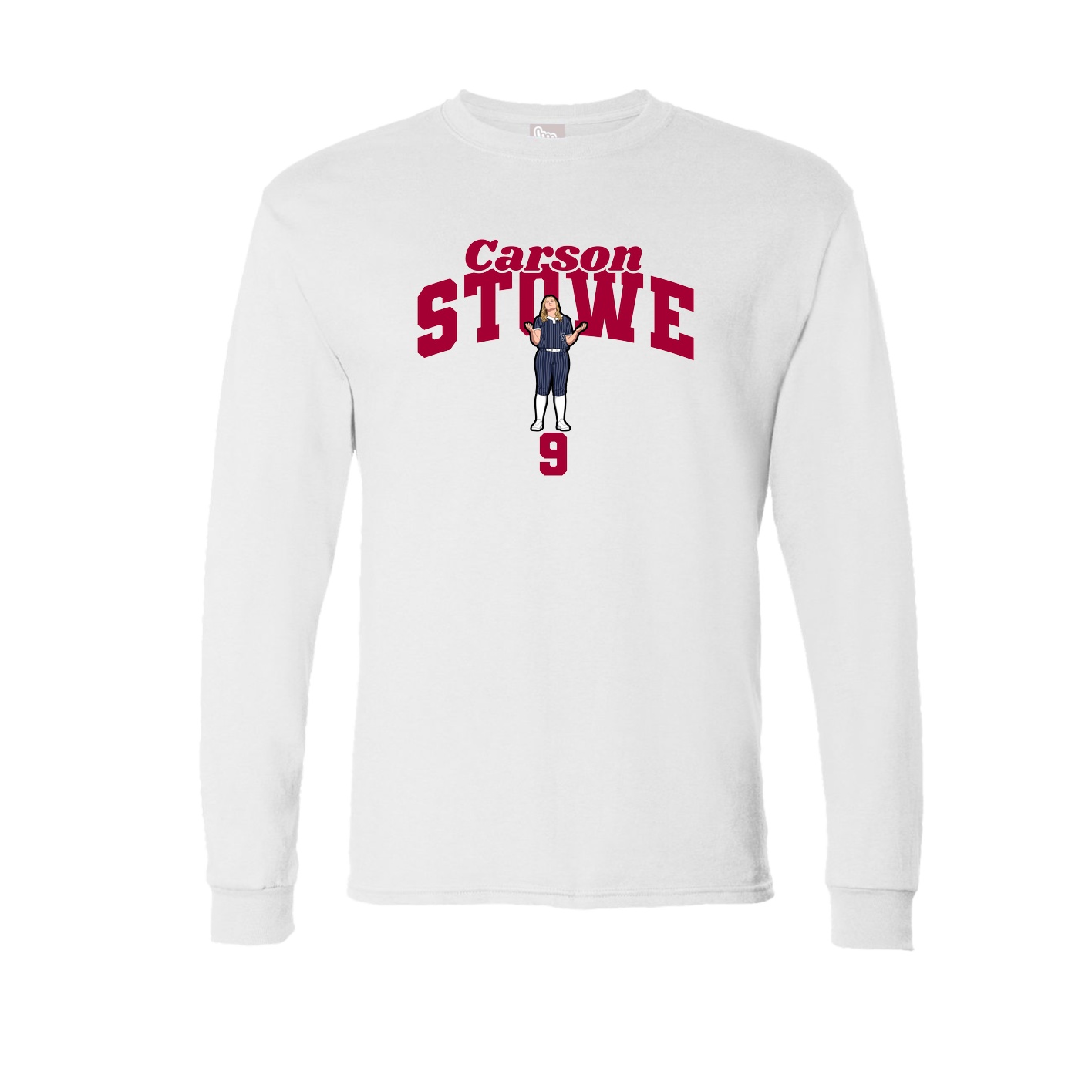 Long Sleeve Tee — Signature Arch in White
