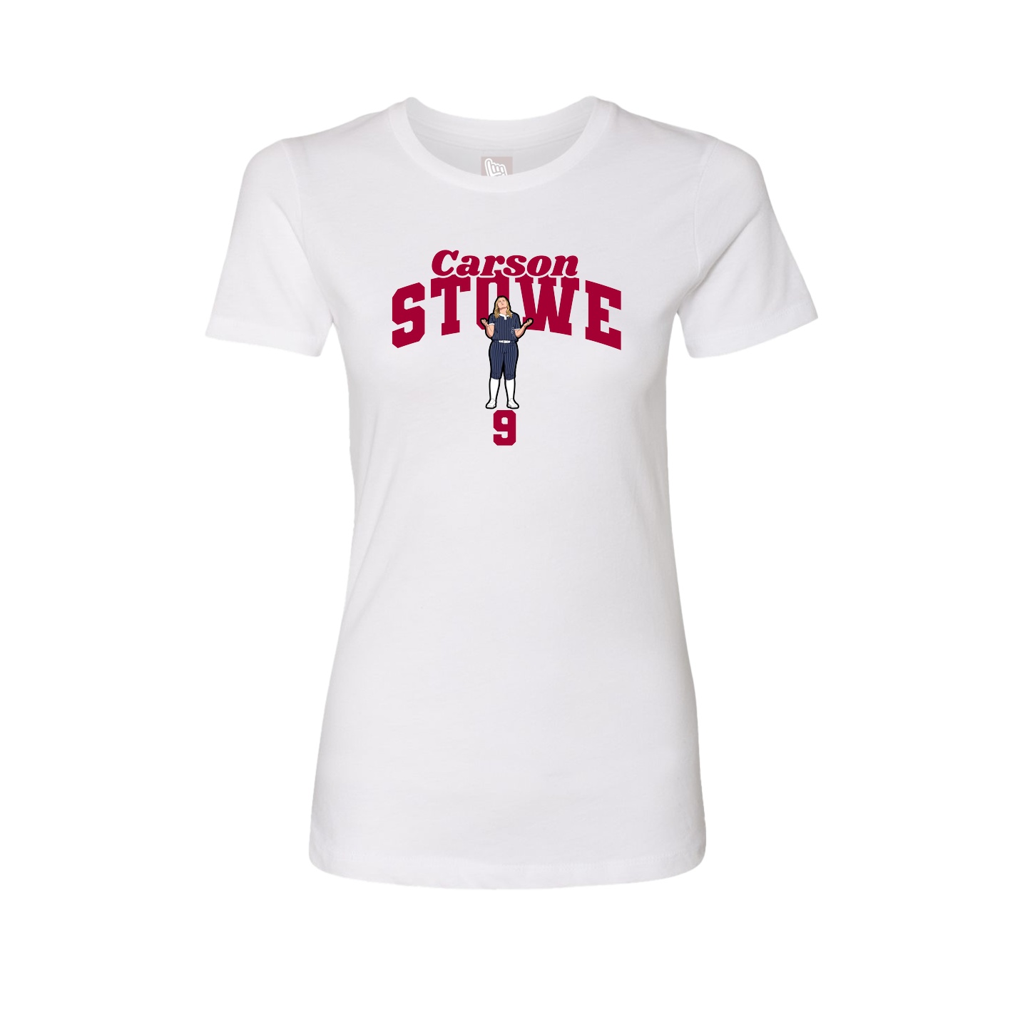 Womens Tee — Signature Arch in White