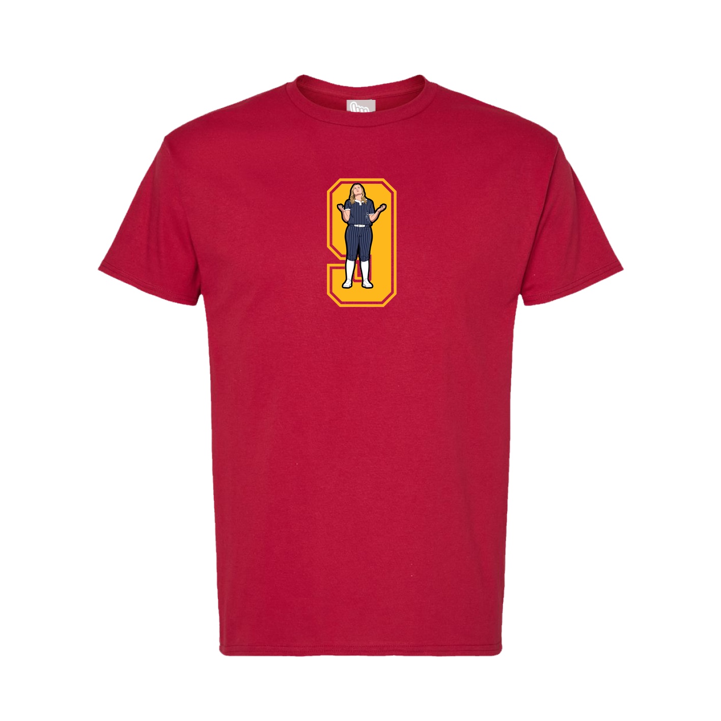 Tee — Number in Crimson