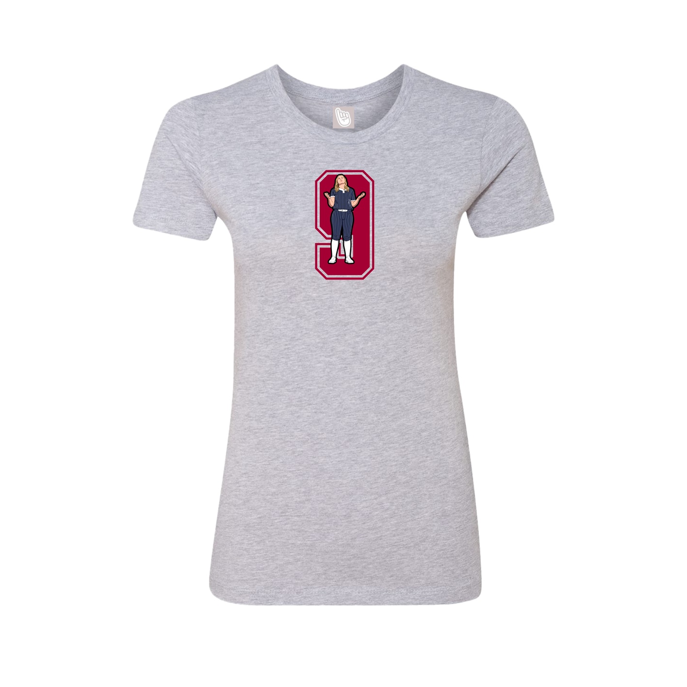 Womens Tee — Number in Grey