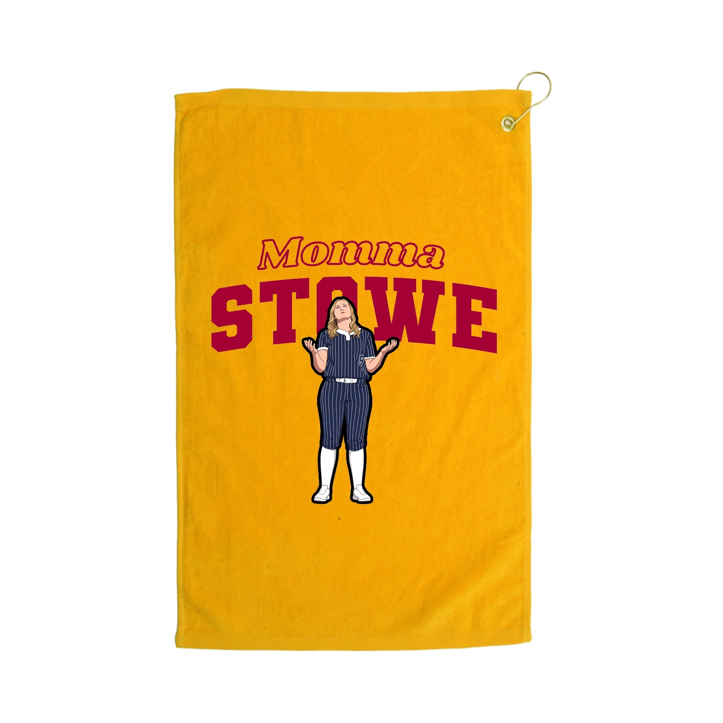 Golf Towel — Mothers Day Block in Gold