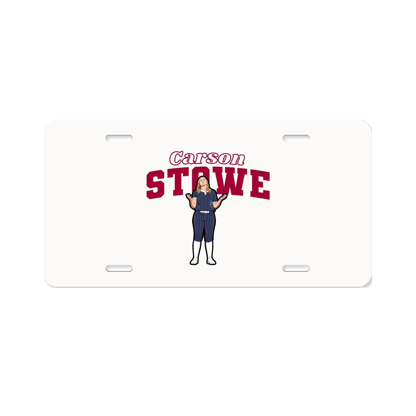 License Plate — Name Arch in Classic