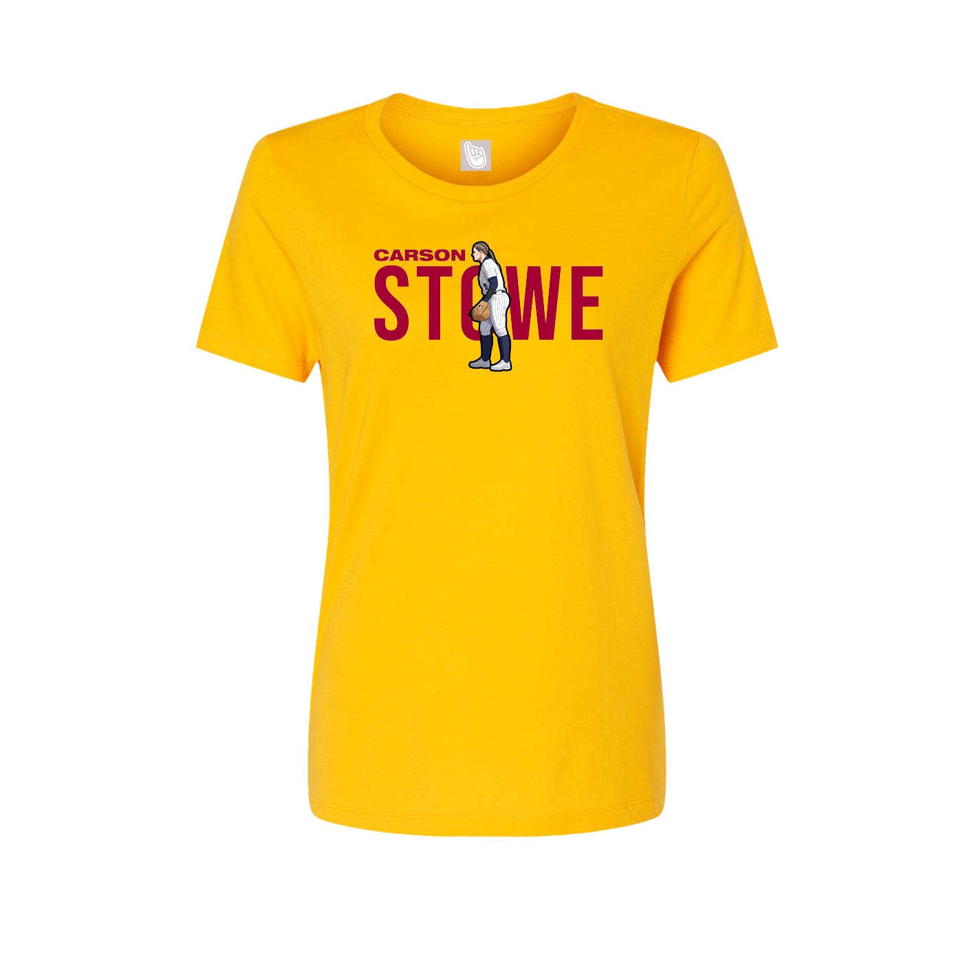 Womens Tee — Player Name in Gold