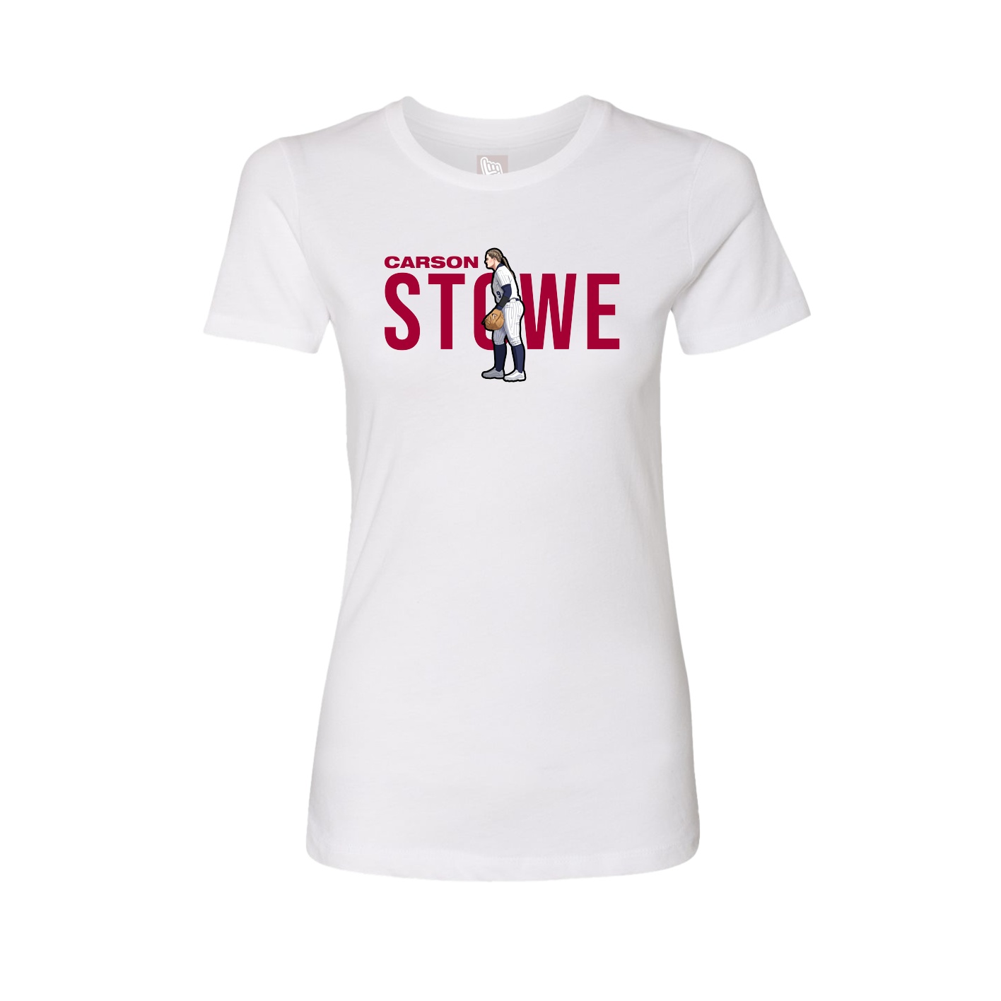 Womens Tee — Player Name in White