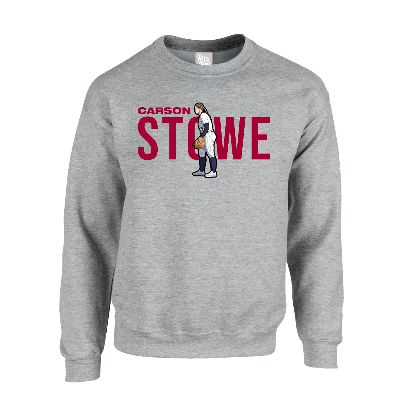 Fleece Crew — Player Name in Grey