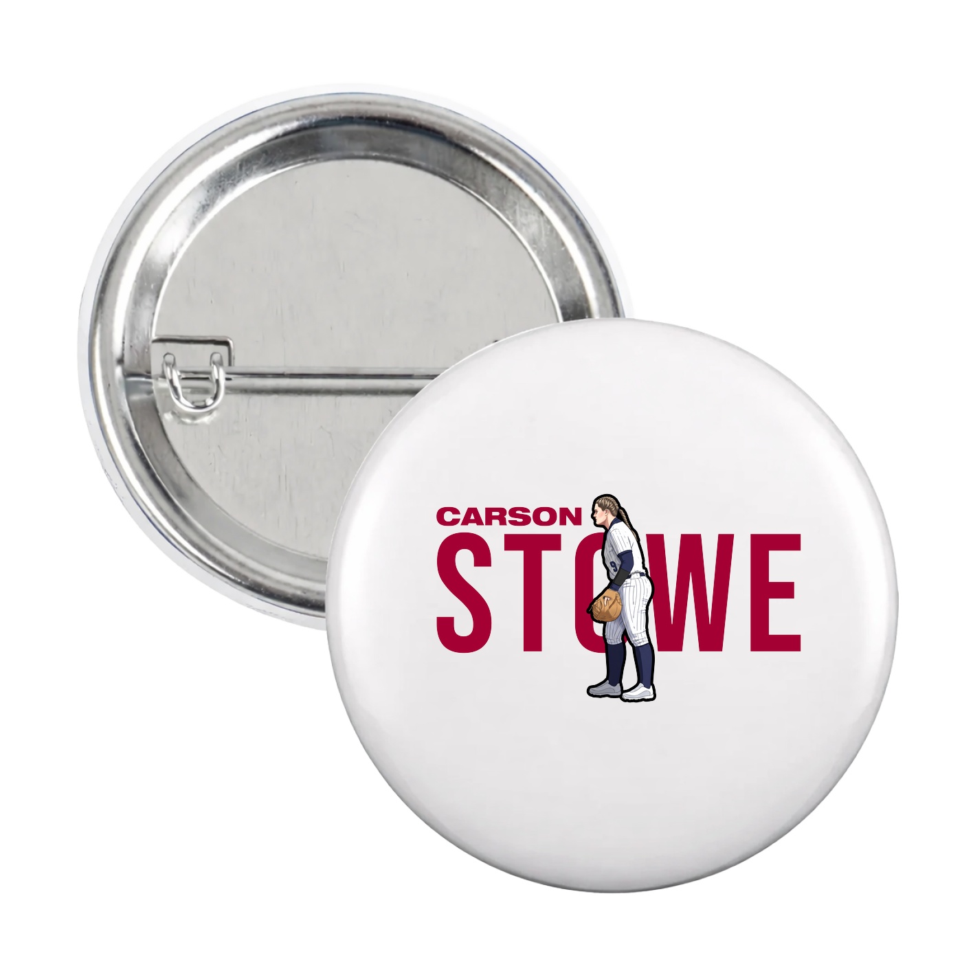 Game Day Button — Player Name in White