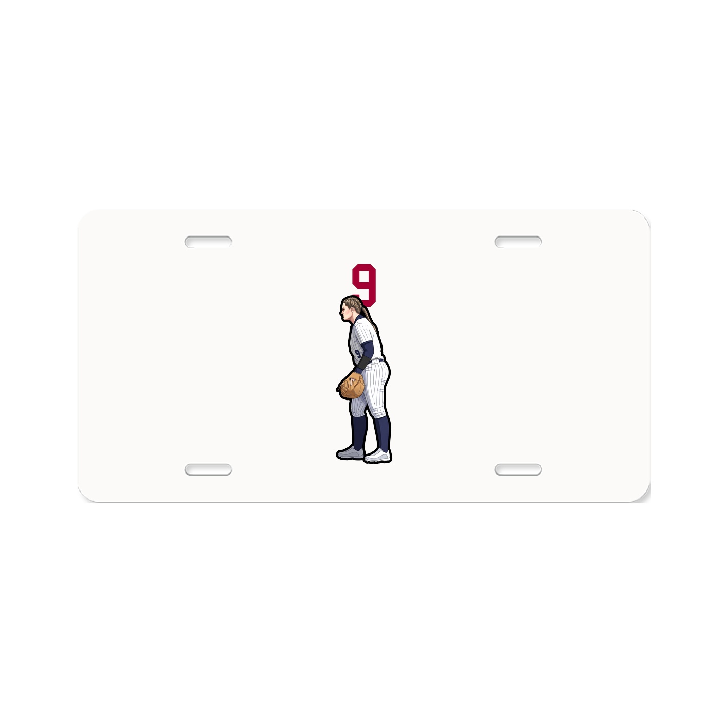 License Plate — Number Top in Classic