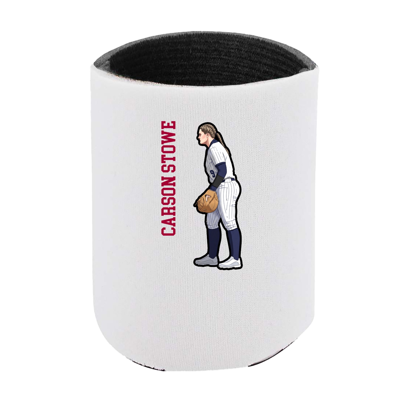 Can Holder — Name Vertical in White