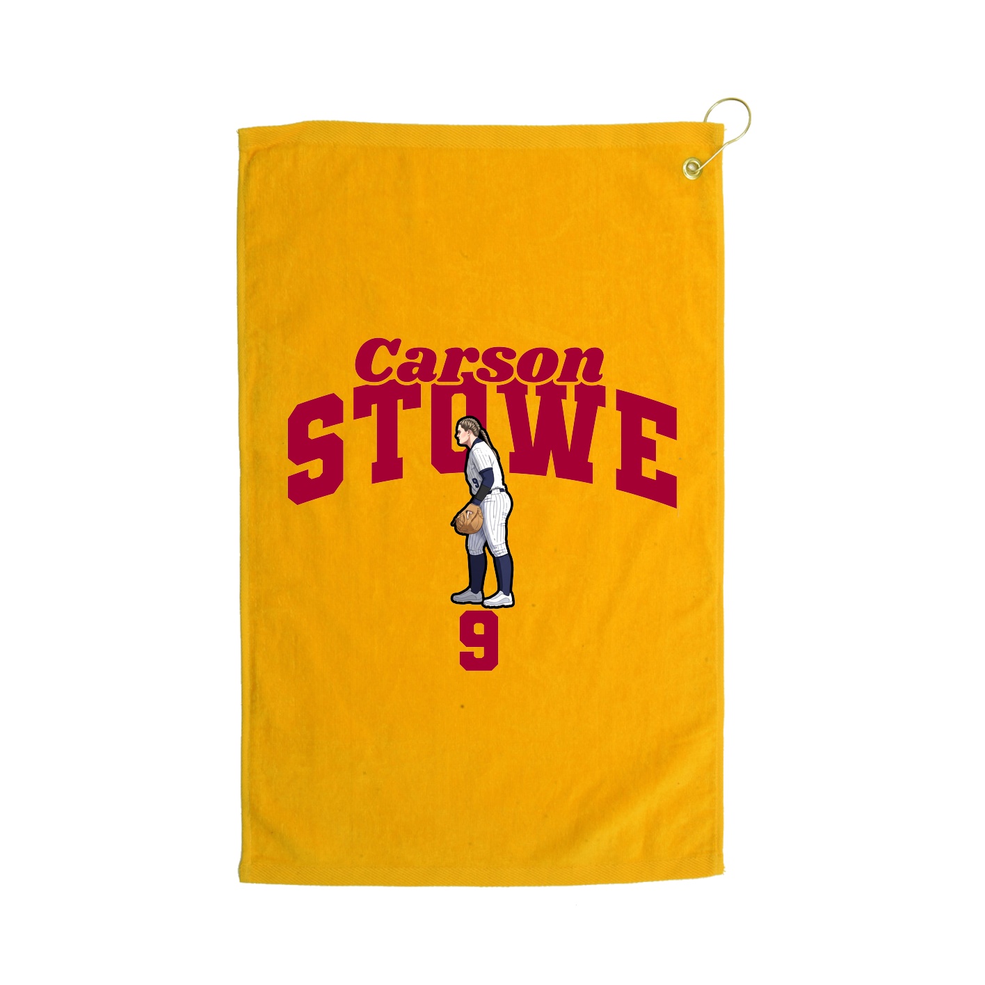 Golf Towel — Signature Arch in Gold