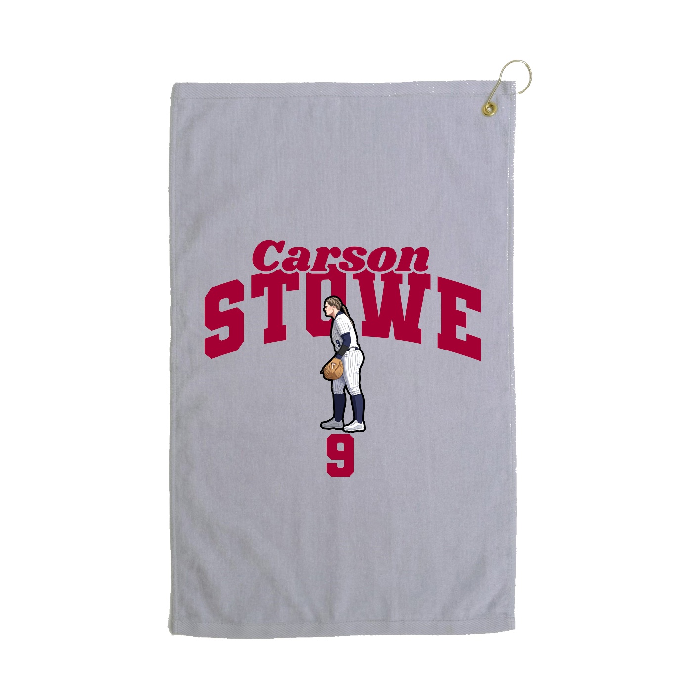 Golf Towel — Signature Arch in Grey