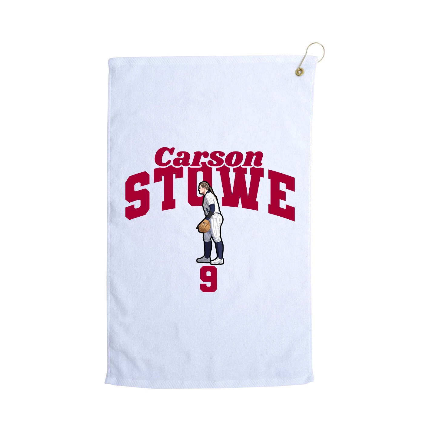 Golf Towel — Signature Arch in White