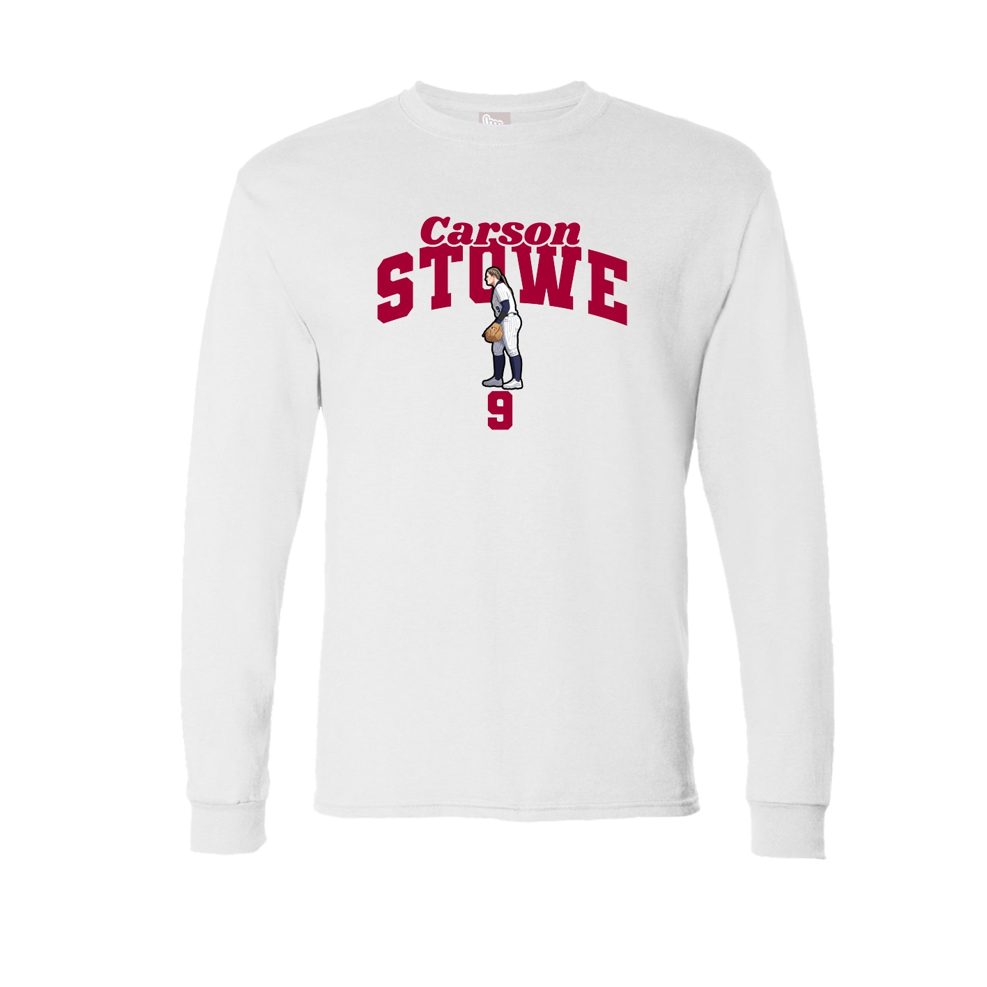 Long Sleeve Tee — Signature Arch in White