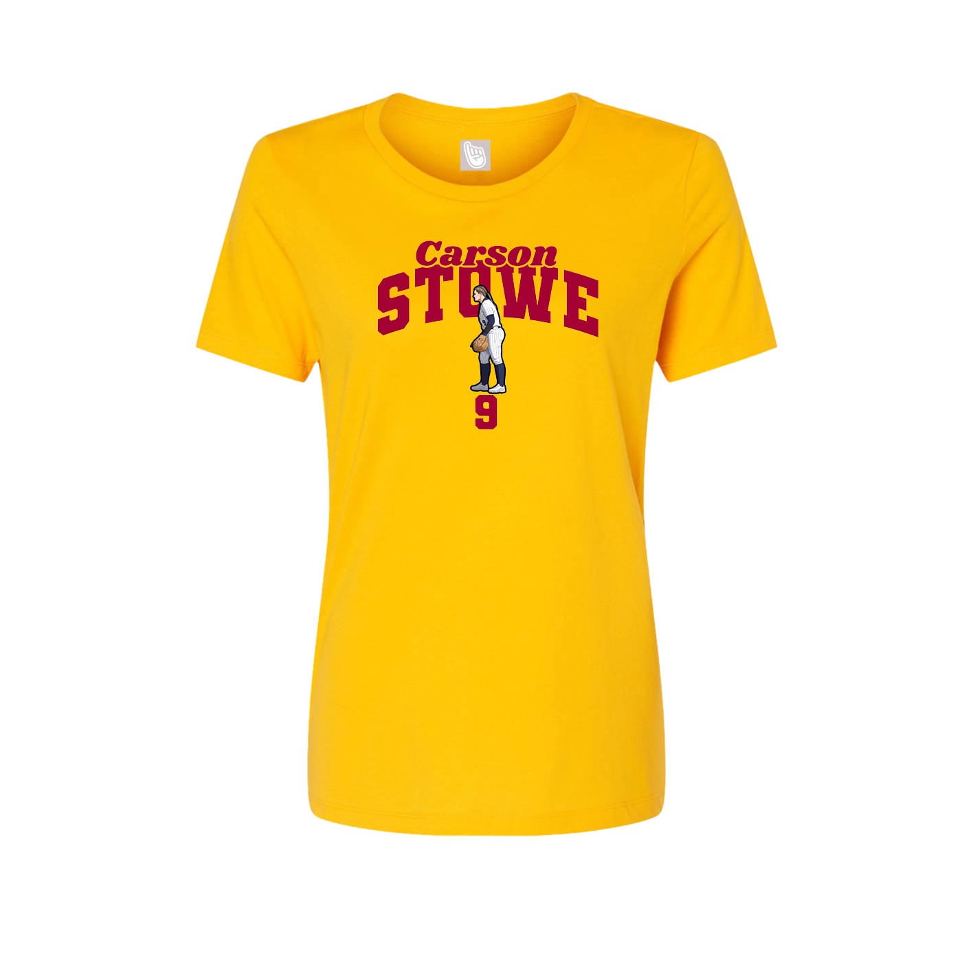Womens Tee — Signature Arch in Gold