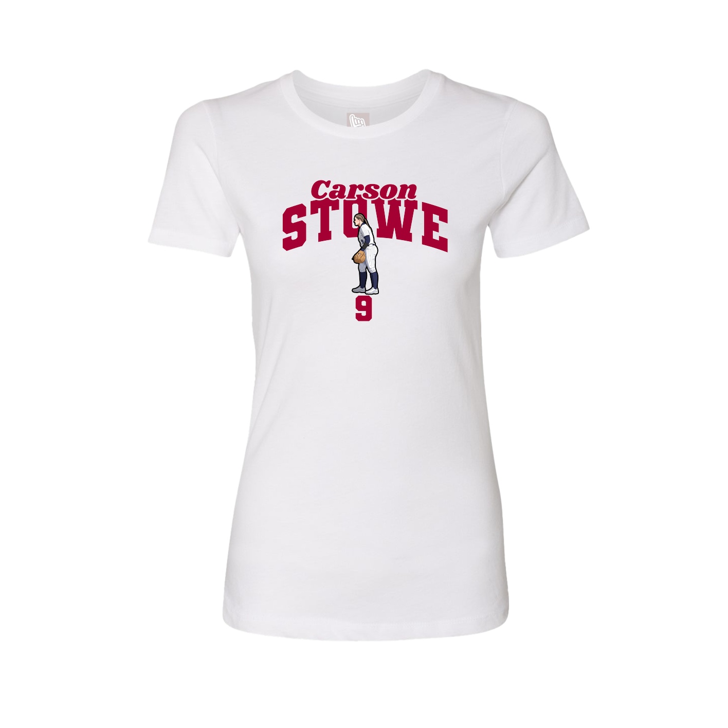Womens Tee — Signature Arch in White