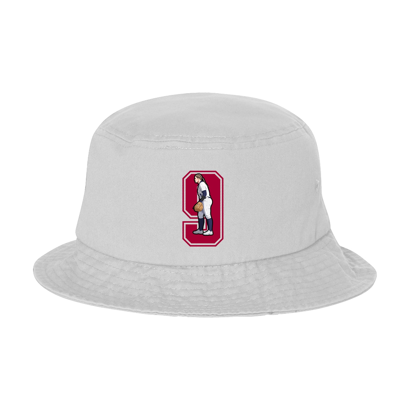 Bucket Cap — Number in White