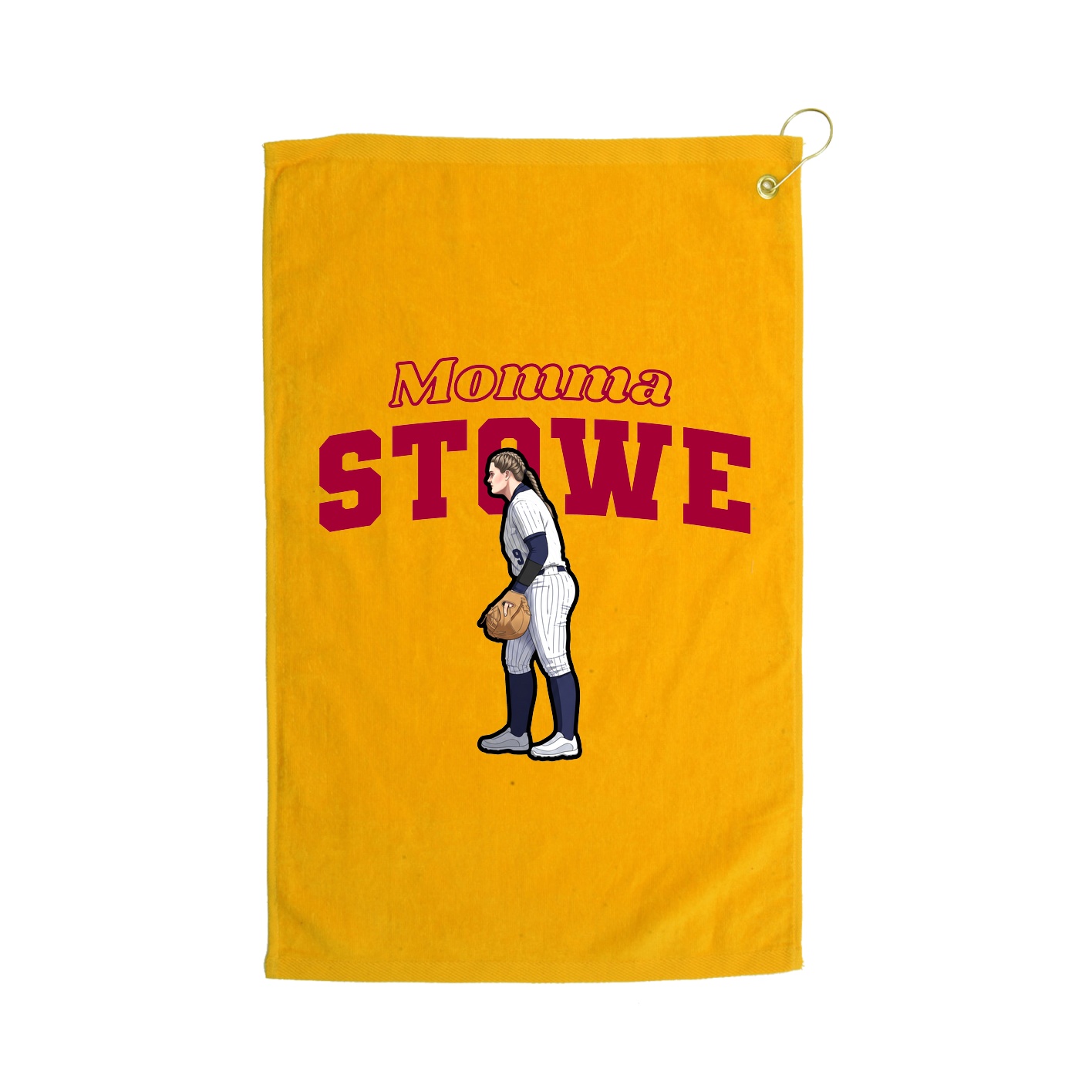 Golf Towel — Mothers Day Block in Gold