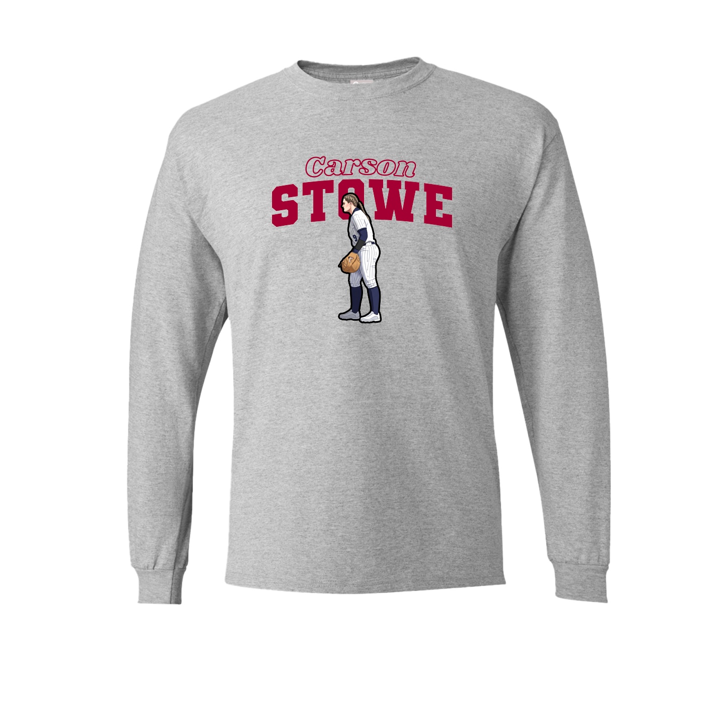 Long Sleeve Tee — Name Arch in Grey