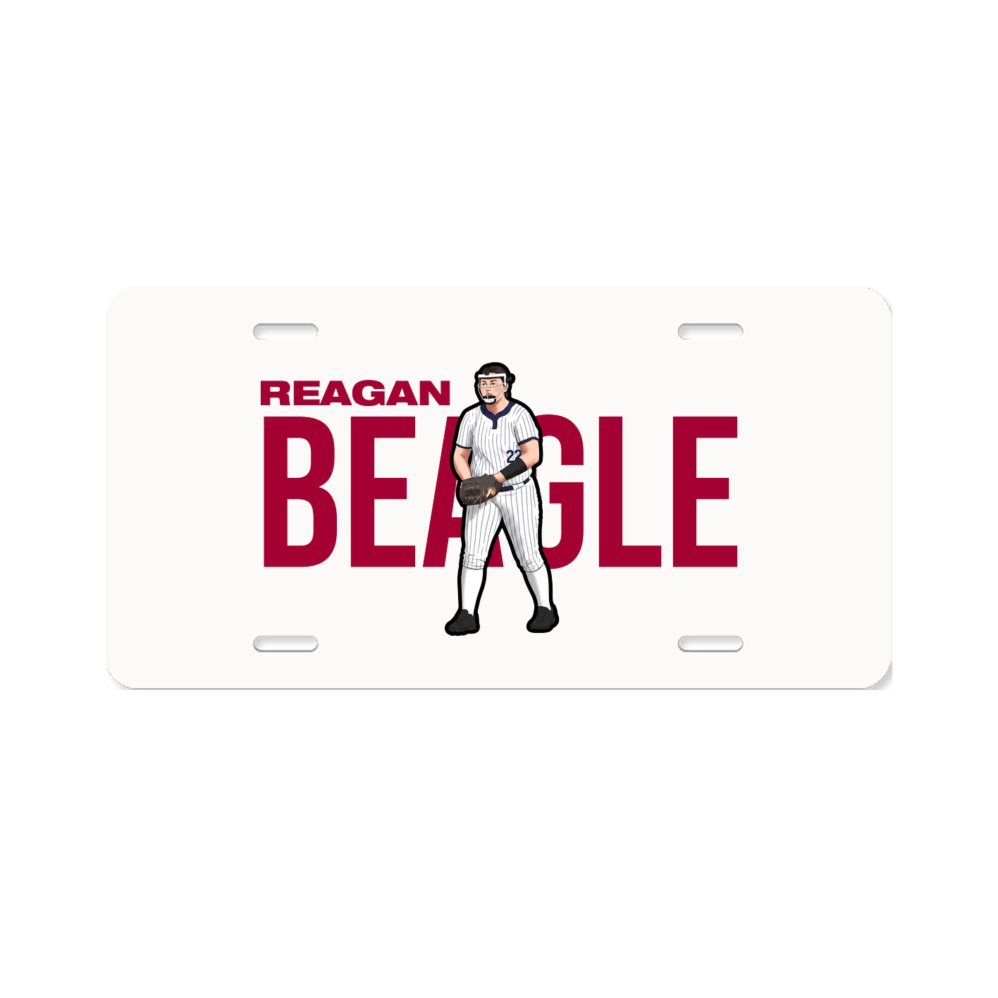 License Plate — Player Name in Classic