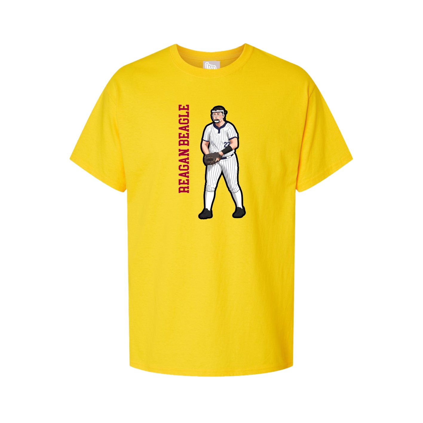 Tee — Name Vertical in Gold