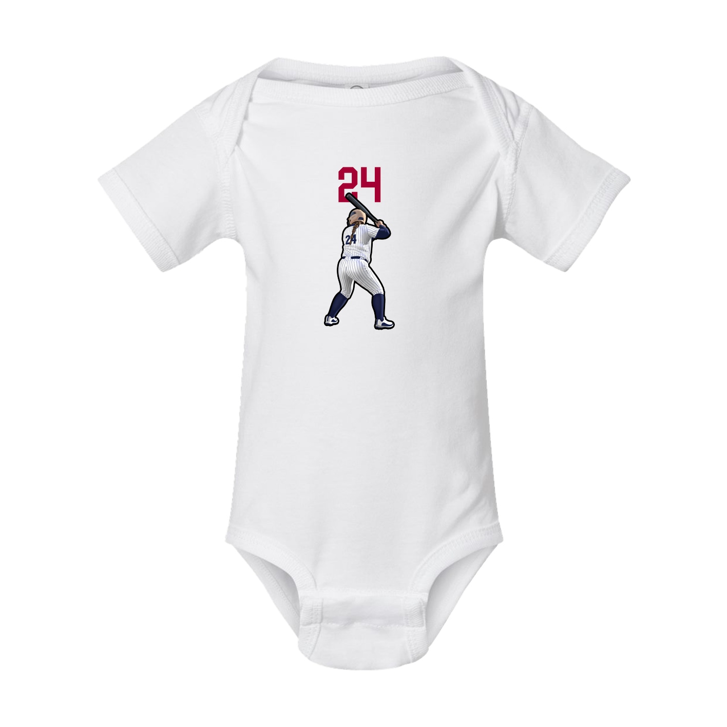 Baby Onesie — Number Top in White