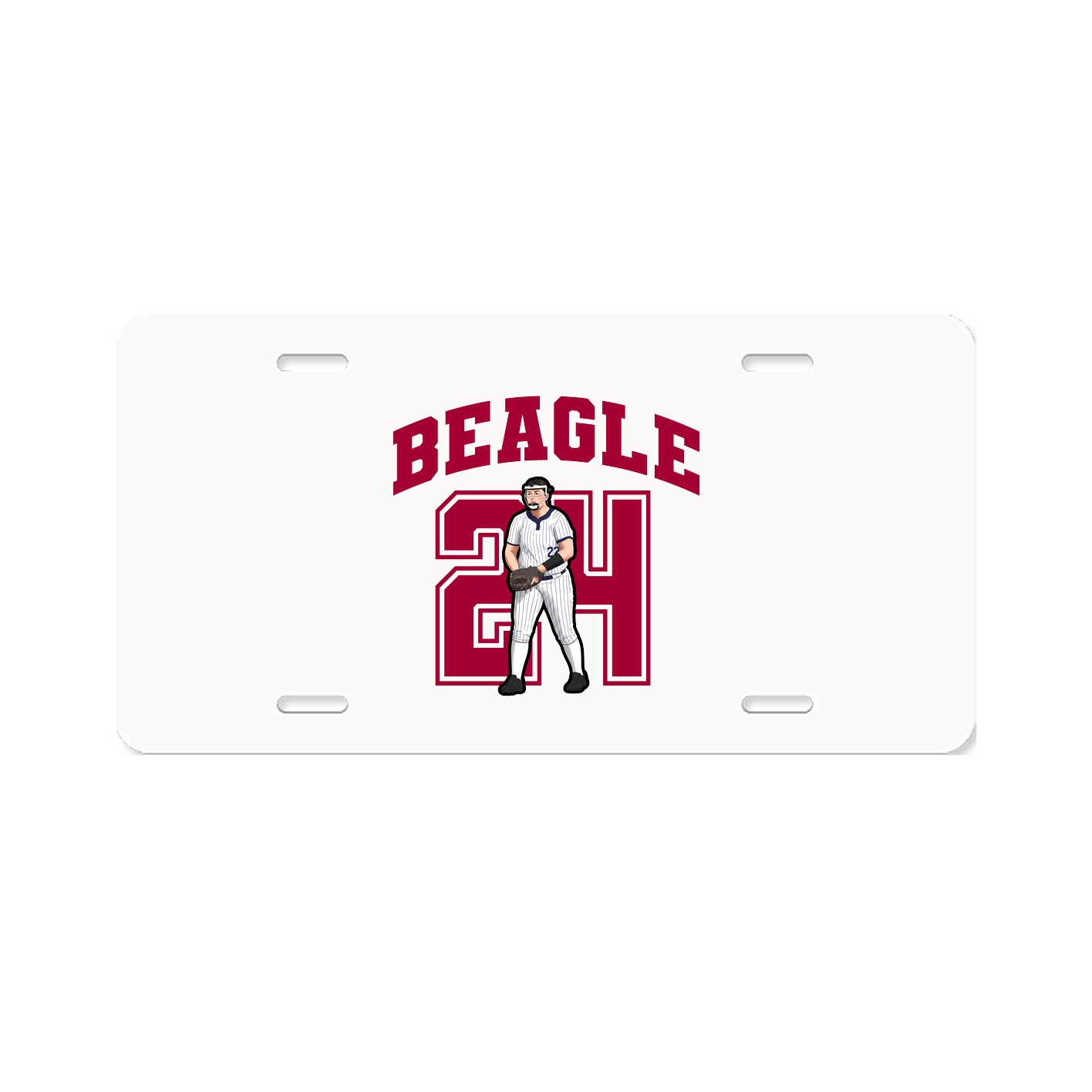 License Plate — Number in Classic
