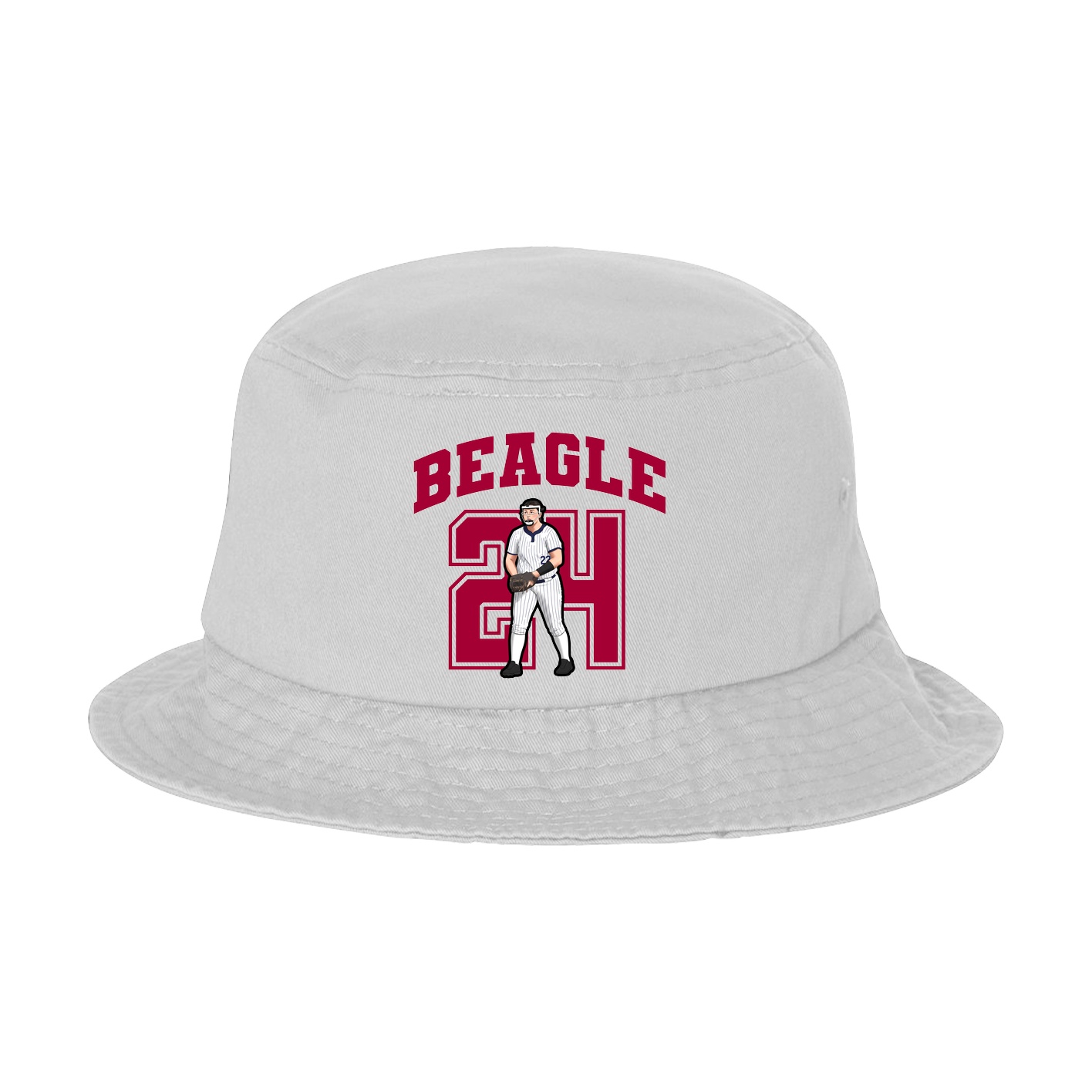 Bucket Cap — Number in White