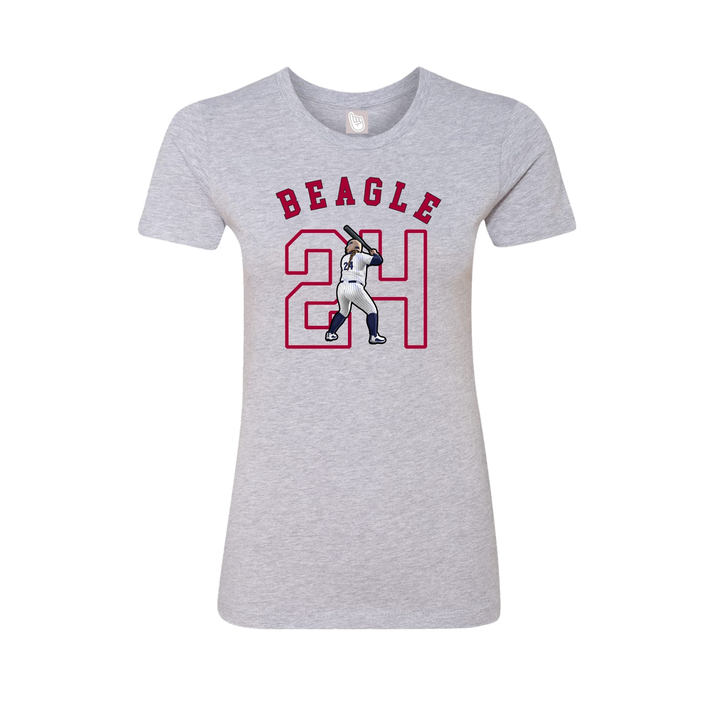 Fitted Women's Tee — Shirsey Arch in Grey