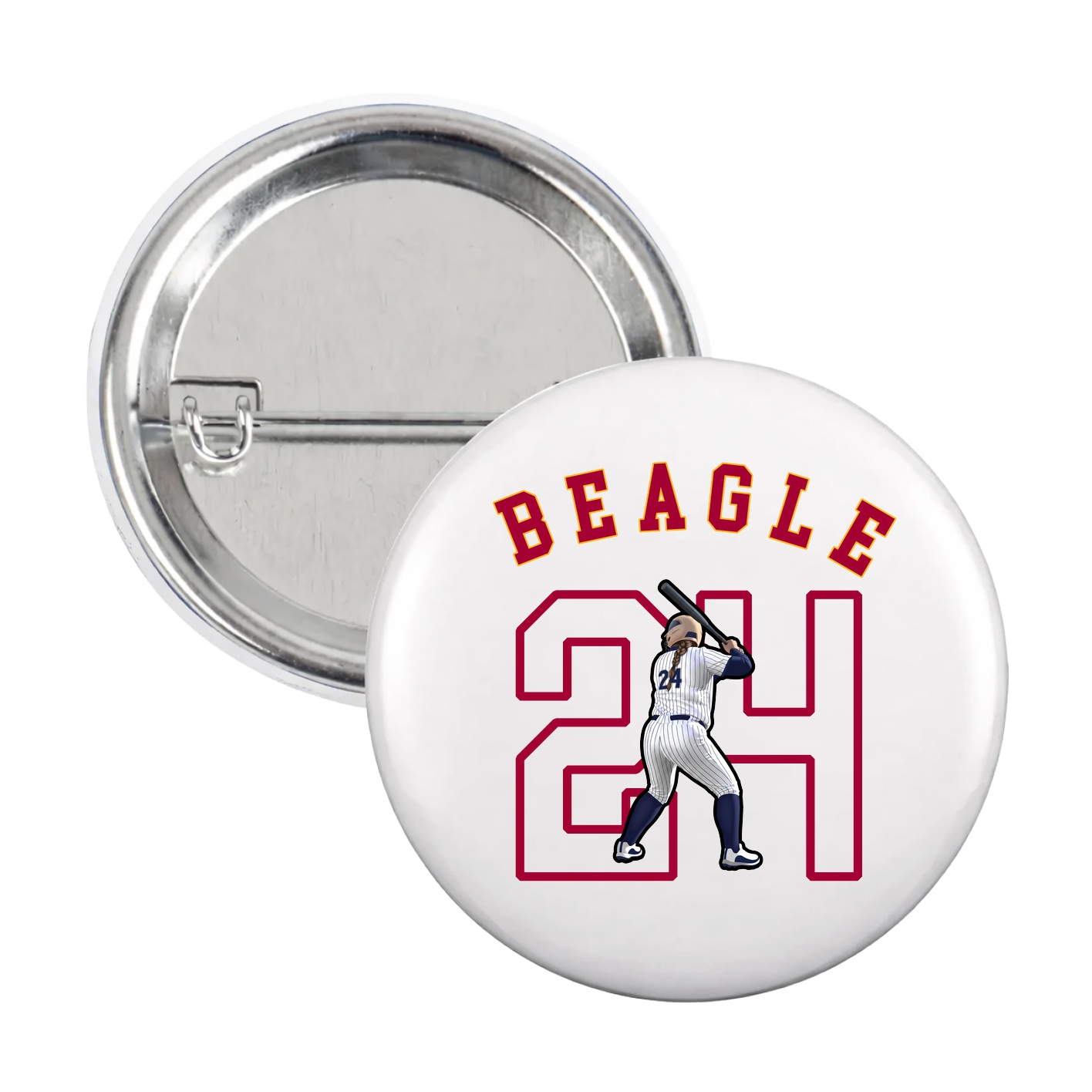 Game Day Button — Shirsey Arch in White