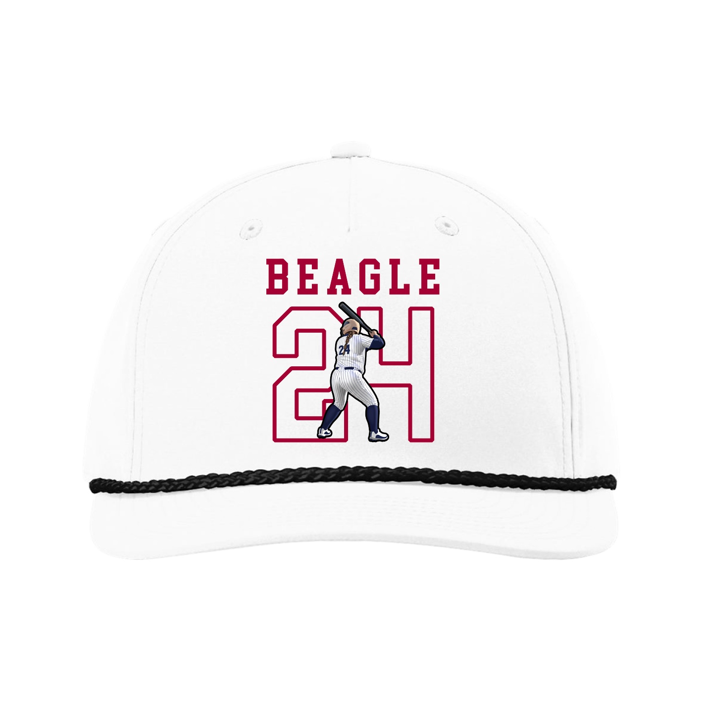 Five-Panel Classic Rope Cap — Shirsey in White