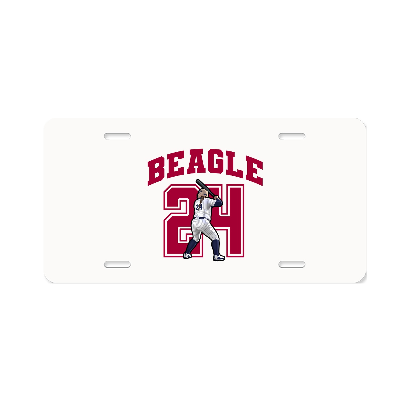 License Plate — Number in Classic