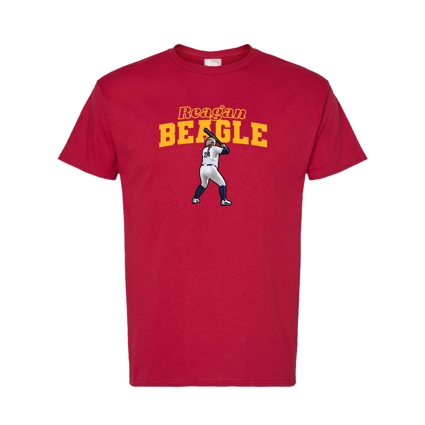 Tee — Name Arch in Crimson