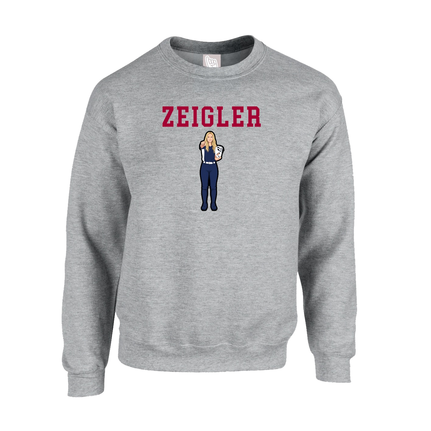 Fleece Crew — Shirsey in Grey