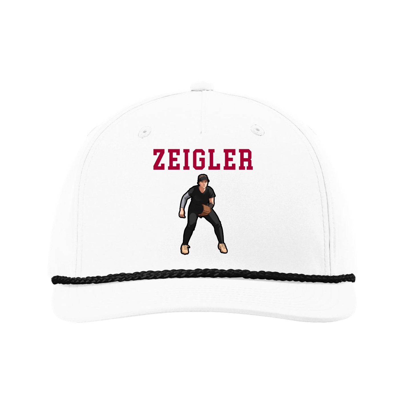 Five-Panel Classic Rope Cap — Shirsey in White