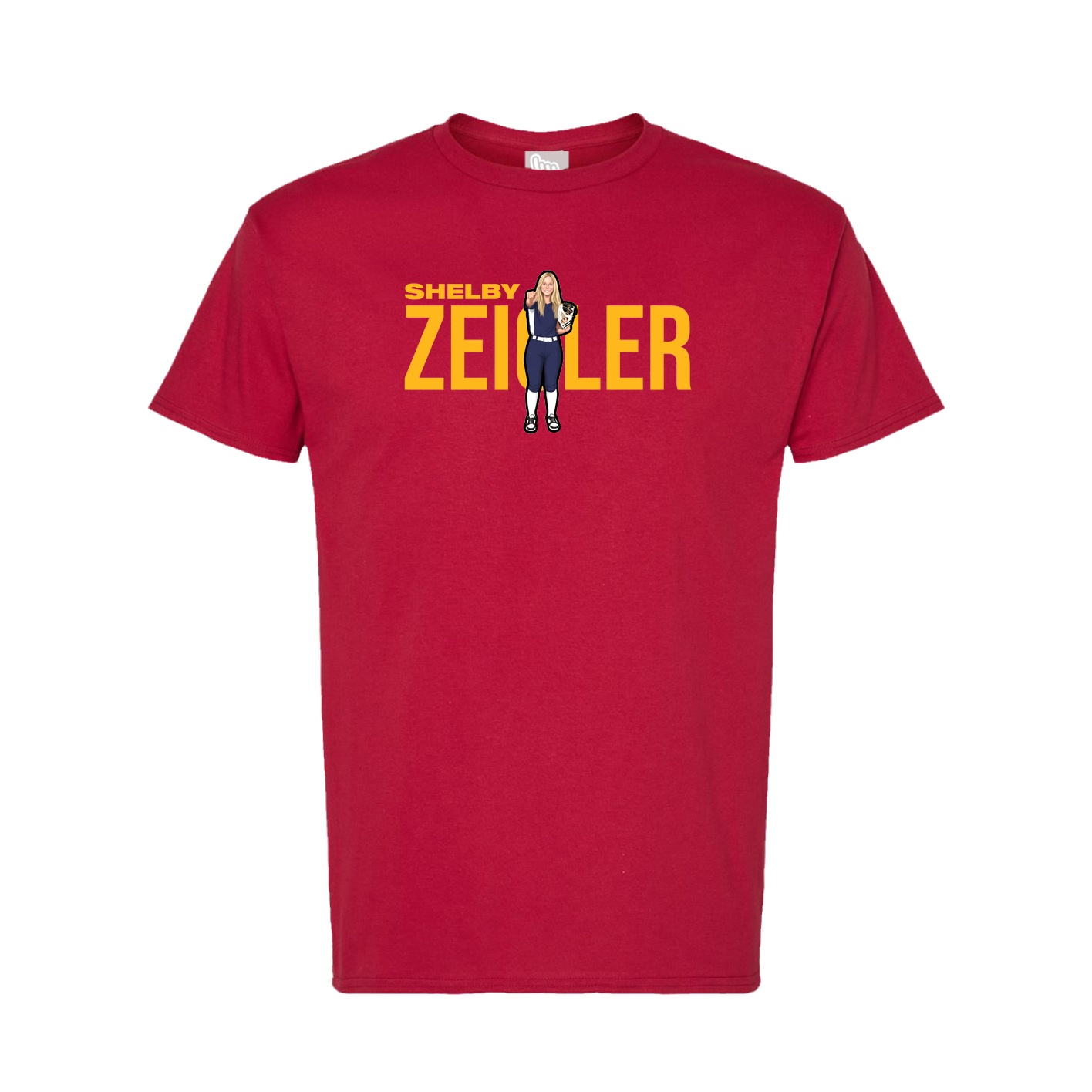 Tee — Player Name in Crimson