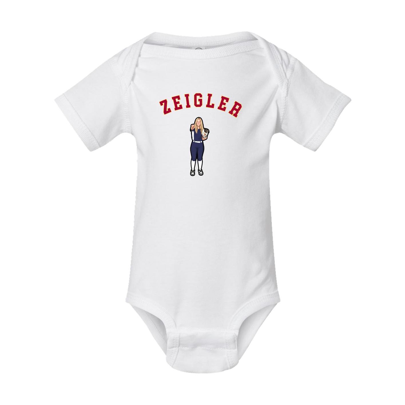 Baby Onesie — Shirsey Arch in White