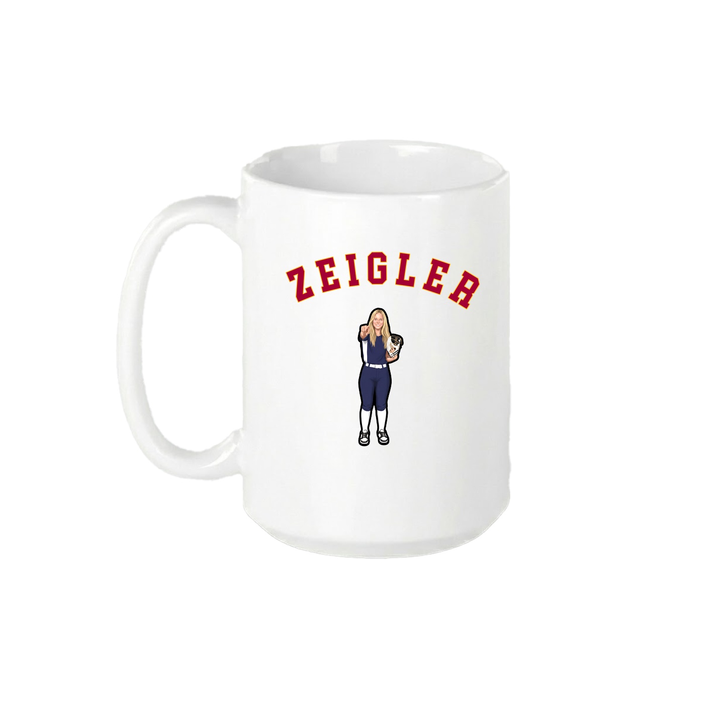 15oz Coffee Mug — Shirsey Arch in White