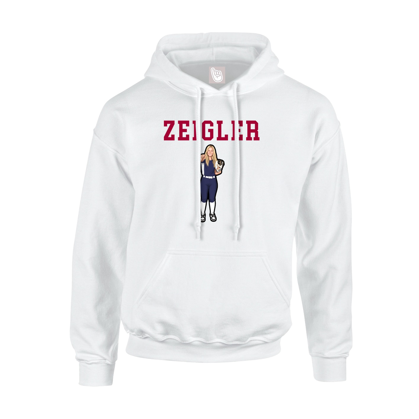 Youth Hoodie — Shirsey in White